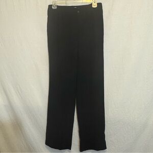 B-147 Coldwater Creek Black Pleated Dress Pants Size 4
